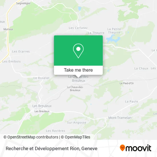 Recherche et Développement Rion map