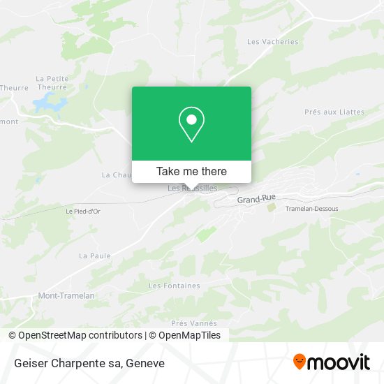 Geiser Charpente sa map