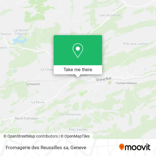 Fromagerie des Reussilles sa map