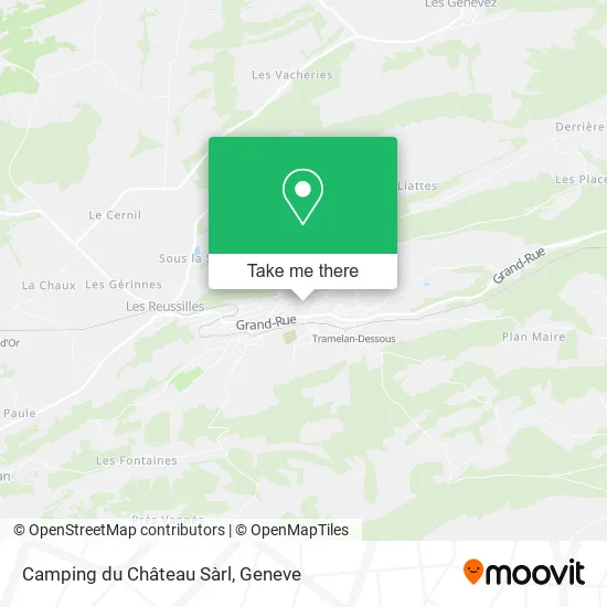 Camping du Château Sàrl plan