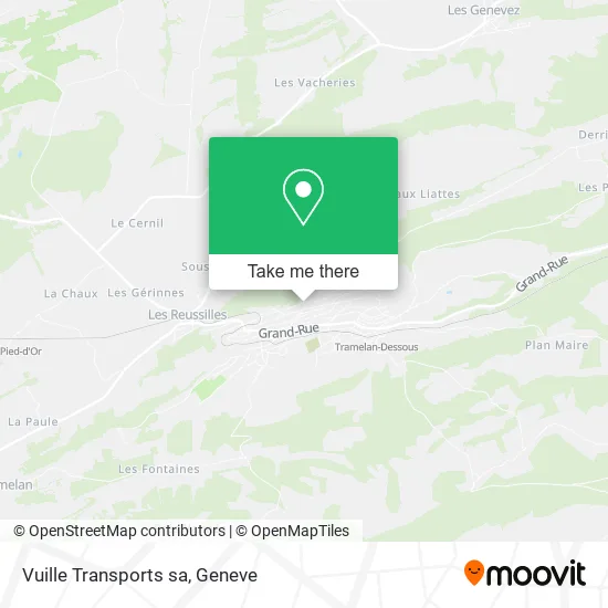Vuille Transports sa plan