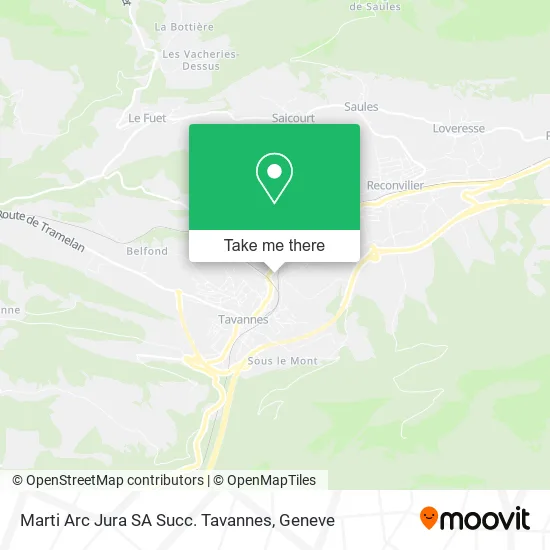 Marti Arc Jura SA Succ. Tavannes plan