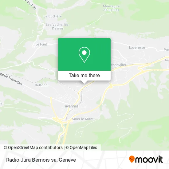 Radio Jura Bernois sa map