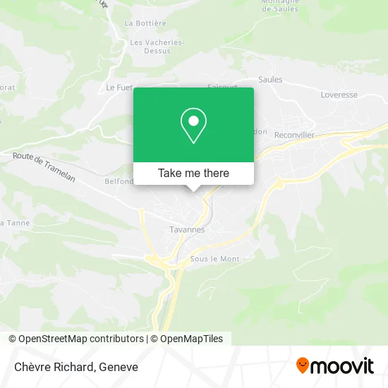 Chèvre Richard map