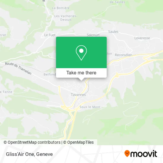 Gliss'Air One map