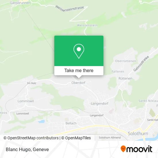 Blanc Hugo map