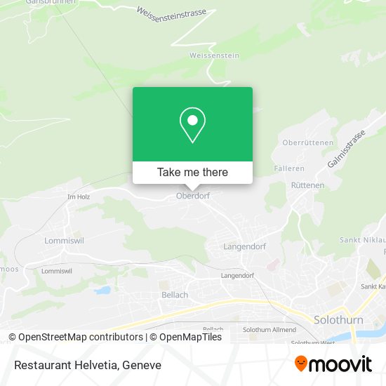 Restaurant Helvetia map