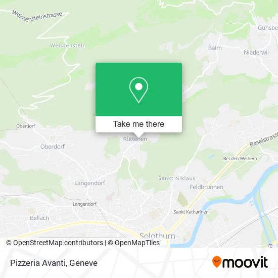 Pizzeria Avanti map