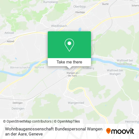 Wohnbaugenossenschaft Bundespersonal Wangen an der Aare map