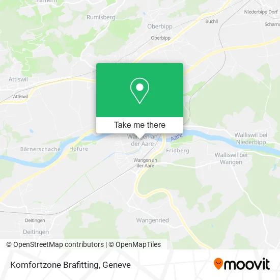 Komfortzone Brafitting map