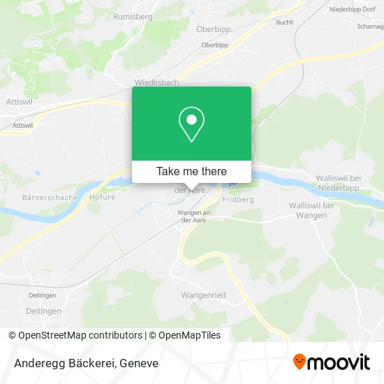Anderegg Bäckerei map