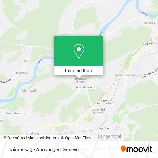Thaimassage Aarwangen map
