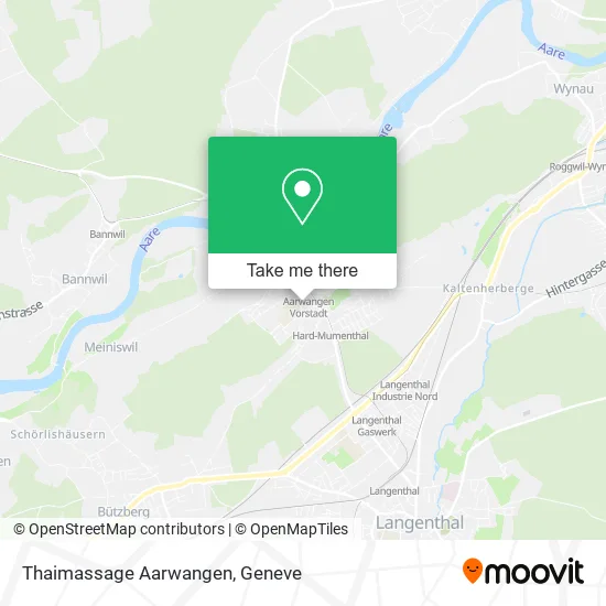 Thaimassage Aarwangen map