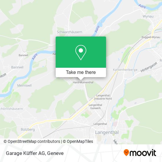 Garage Küffer AG map