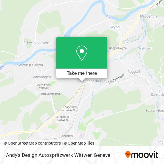 Andy's Design Autospritzwerk Wittwer map