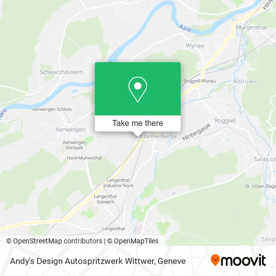 Andy's Design Autospritzwerk Wittwer map