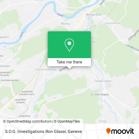 S.O.G. Investigations Ron Glaser map