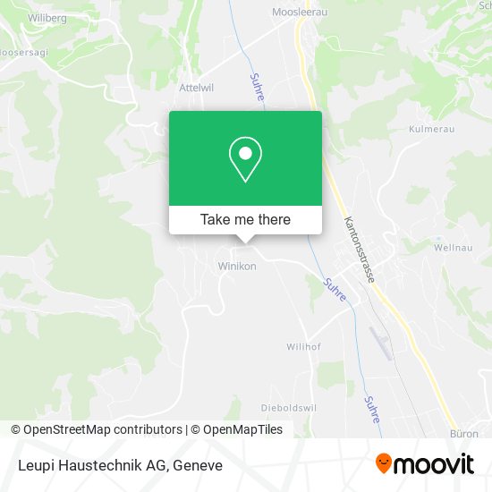 Leupi Haustechnik AG map