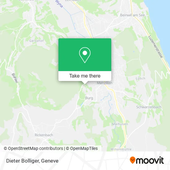 Dieter Bolliger map