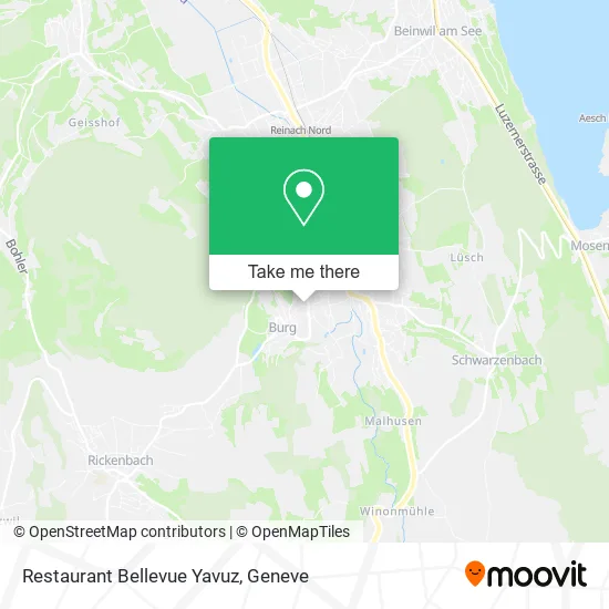 Restaurant Bellevue Yavuz map