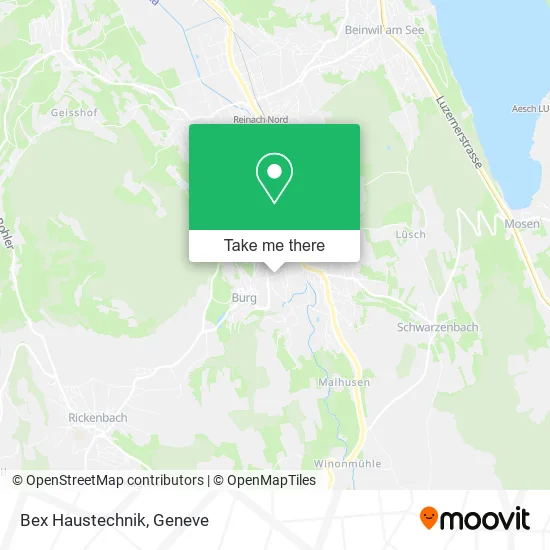 Bex Haustechnik map