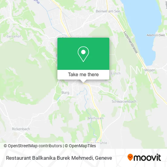 Restaurant Ballkanika Burek Mehmedi plan