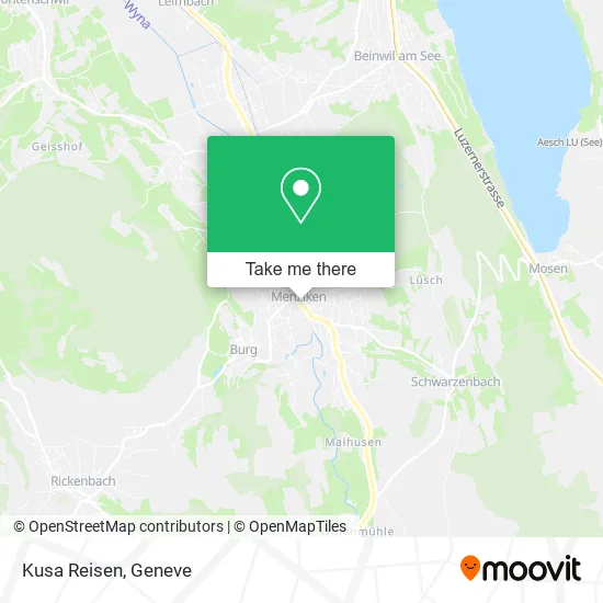 Kusa Reisen map