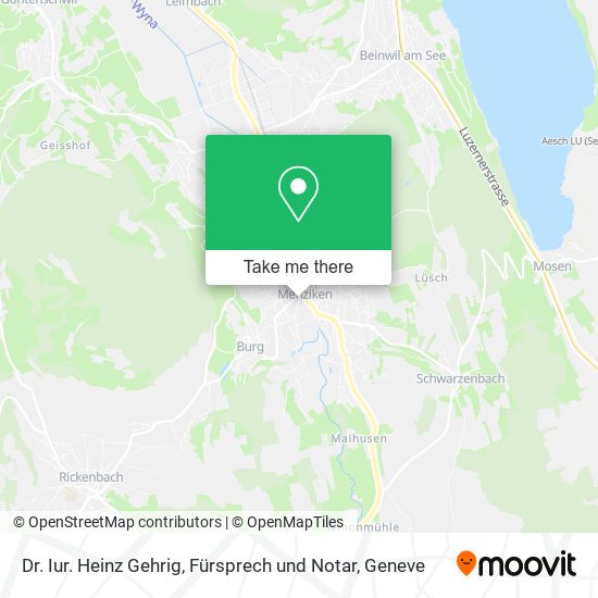 Dr. Iur. Heinz Gehrig, Fürsprech und Notar map