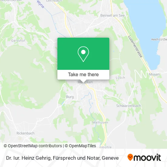 Dr. Iur. Heinz Gehrig, Fürsprech und Notar map