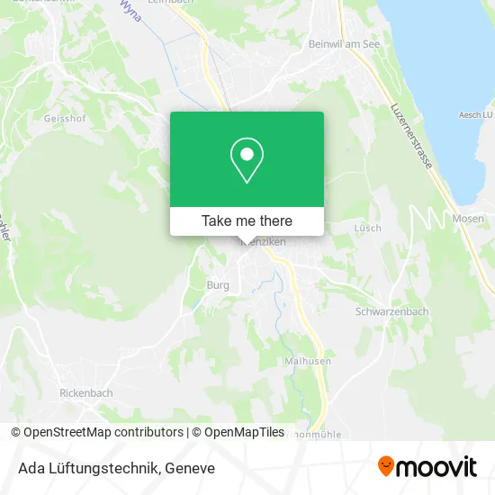 Ada Lüftungstechnik map