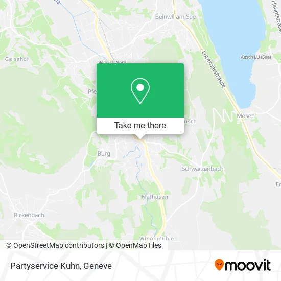Partyservice Kuhn map