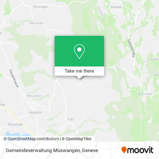 Gemeindeverwaltung Müswangen map