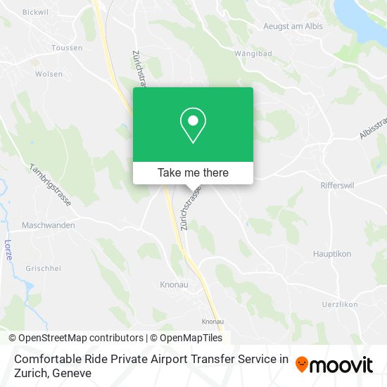 Comfortable Ride Private Airport Transfer Service in Zurich map