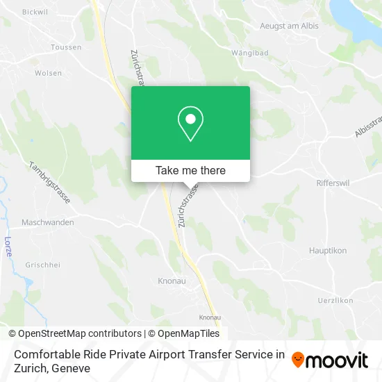 Comfortable Ride Private Airport Transfer Service in Zurich map