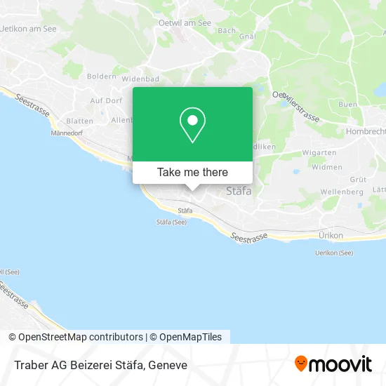 Traber AG Beizerei Stäfa map