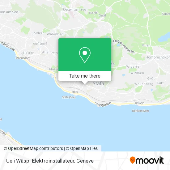 Ueli Wäspi Elektroinstallateur map