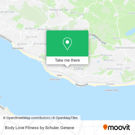 Body Love Fitness by Schuler map