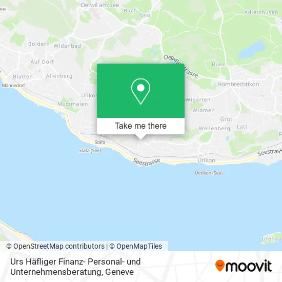 Urs Häfliger Finanz- Personal- und Unternehmensberatung map