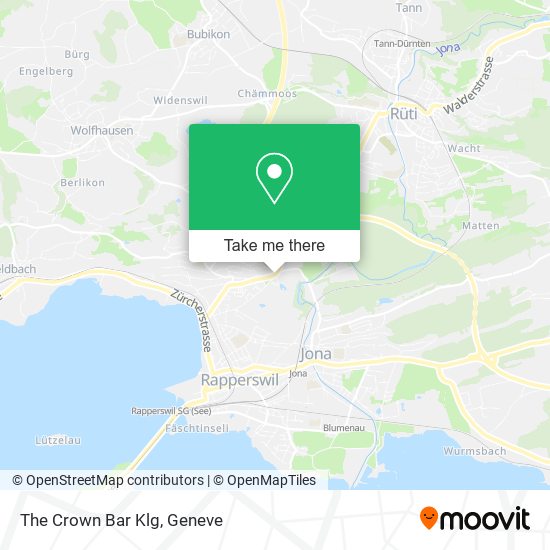 The Crown Bar Klg map