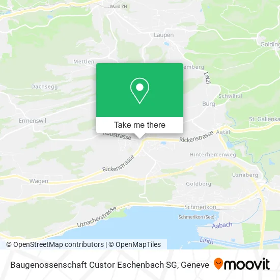 Baugenossenschaft Custor Eschenbach SG map