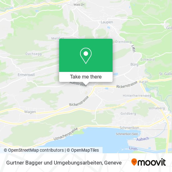 Gurtner Bagger und Umgebungsarbeiten map