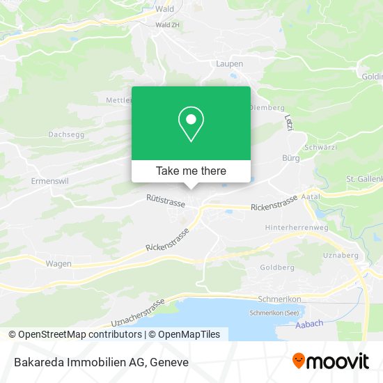 Bakareda Immobilien AG map