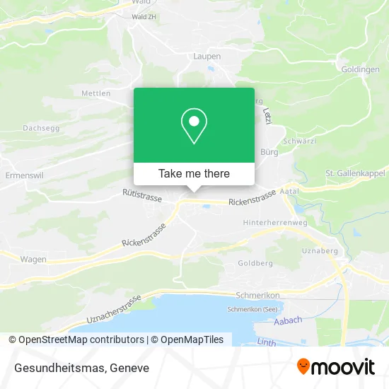 Gesundheitsmas map