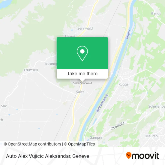 Auto Alex Vujicic Aleksandar map