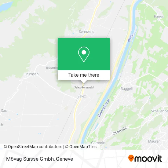 Mövag Suisse Gmbh map