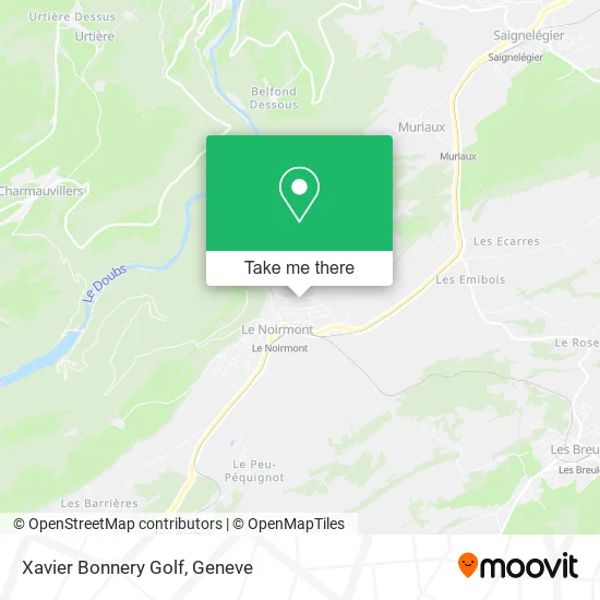 Xavier Bonnery Golf map