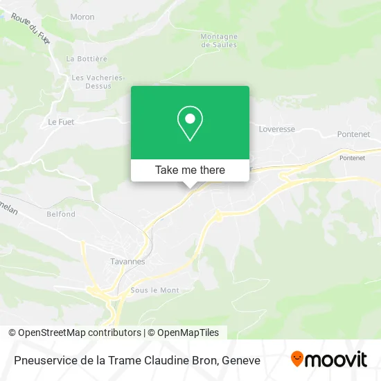 Pneuservice de la Trame Claudine Bron plan
