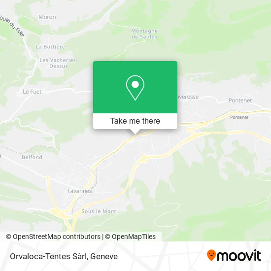 Orvaloca-Tentes Sàrl map