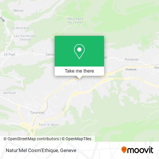 Natur'Mel Cosm'Ethique map
