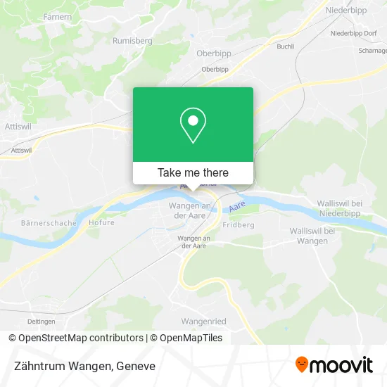 Zähntrum Wangen map